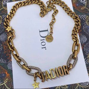 Authentic Ja'Dior Aged Golden Necklace